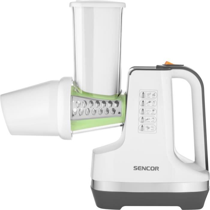 DÈcoupe lÈgumes et sorbÈtiere - SENCOR - SSG 4500WH - 150 W - 6 accessoires - Blanc