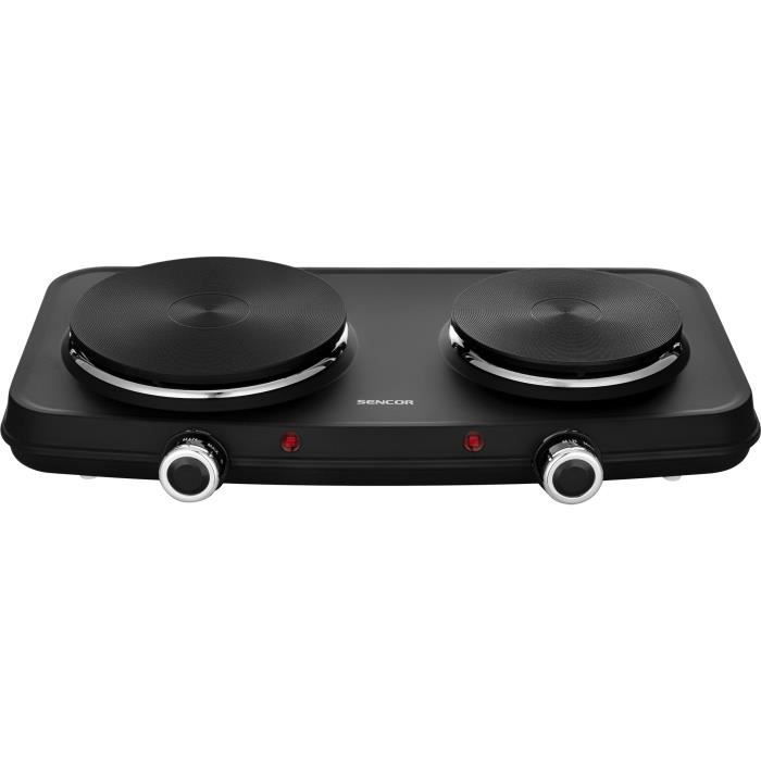 Plaque de cuisson Èlectrique - SENCOR - SCP 2254BK-EUE4 - 2500 W - 2 foyers - Noir