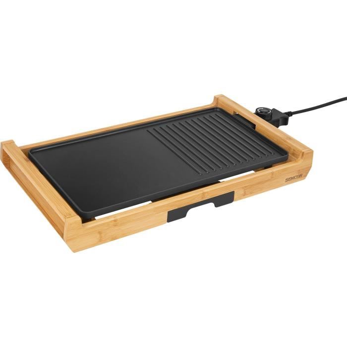 Grill Èlectrique - SENCOR - SBG 206BK - 1800 W - Noir / Bambour