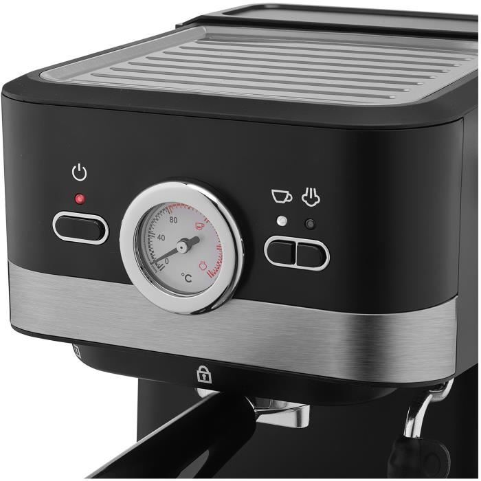 Machine a expresso - SENCOR - SES 1721BK - 1050 W - 20 bars - Noir