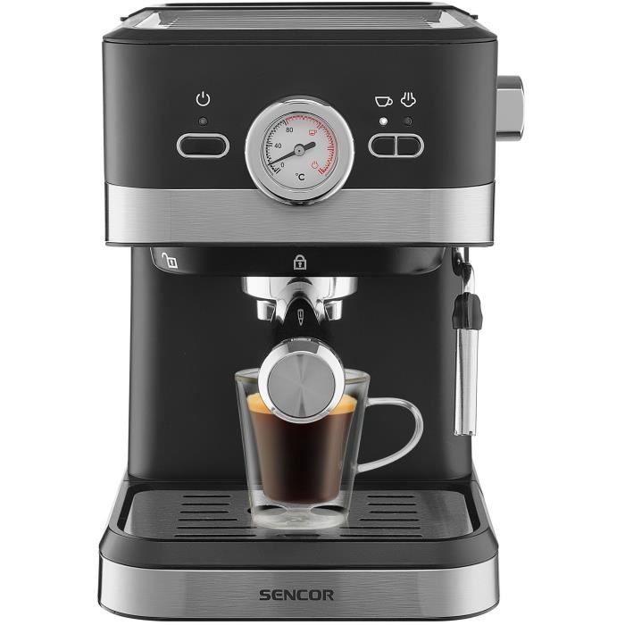 Machine a expresso - SENCOR - SES 1721BK - 1050 W - 20 bars - Noir