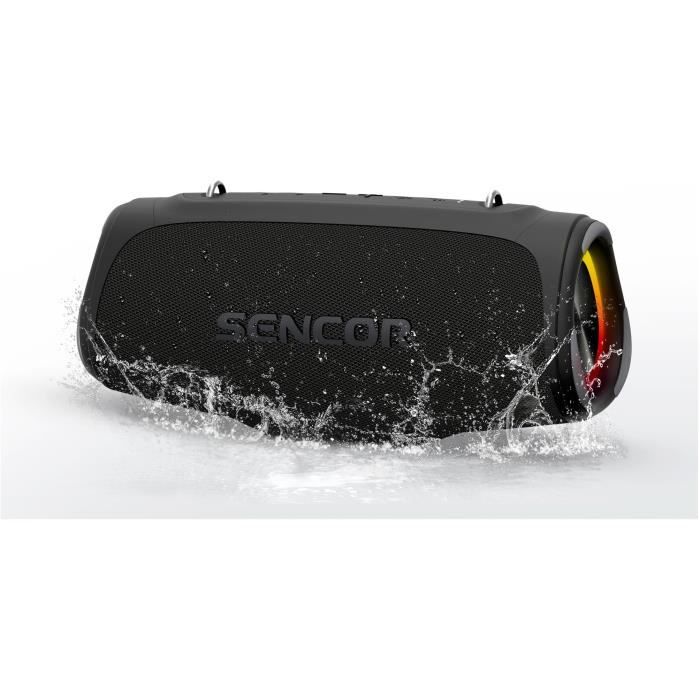 Enceinte Bluetooth étanche - SENCOR - RESONEX MIDI - 80 W - 4 haut-parleurs - IPX7 - Noir