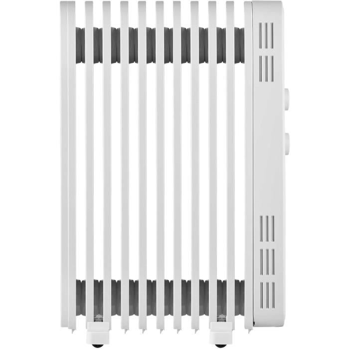 Radiateur électrique bain d'huile - SENCOR - SOH 3411WH - 2300 W - 2 boutons - Blanc