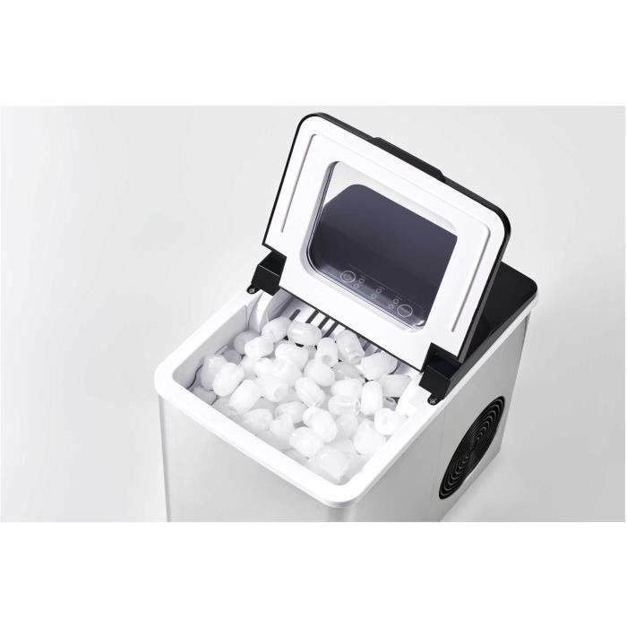 Machine a glaçons - SENCOR - SIM 3400SS - 150 W - 1,8 L - Cuve 500 g - Cycle 7/15 min - Inox