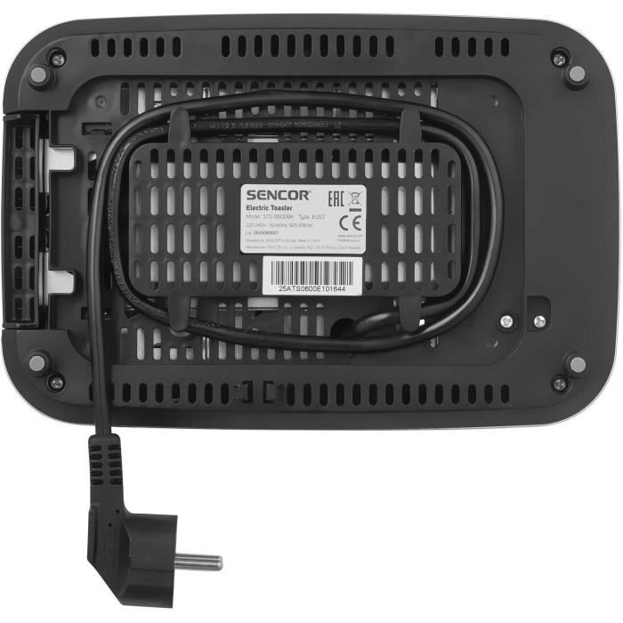 Grille-pain - SENCOR - STS 0600BK - 2 fentes - Ecran LED tactile - Noir