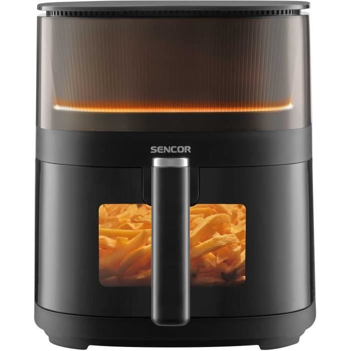 Friteuse a air chaud - SENCOR - SFR 5050BK - Capacité 5 L - 10 programmes de cuisson - 1500 W - Noir