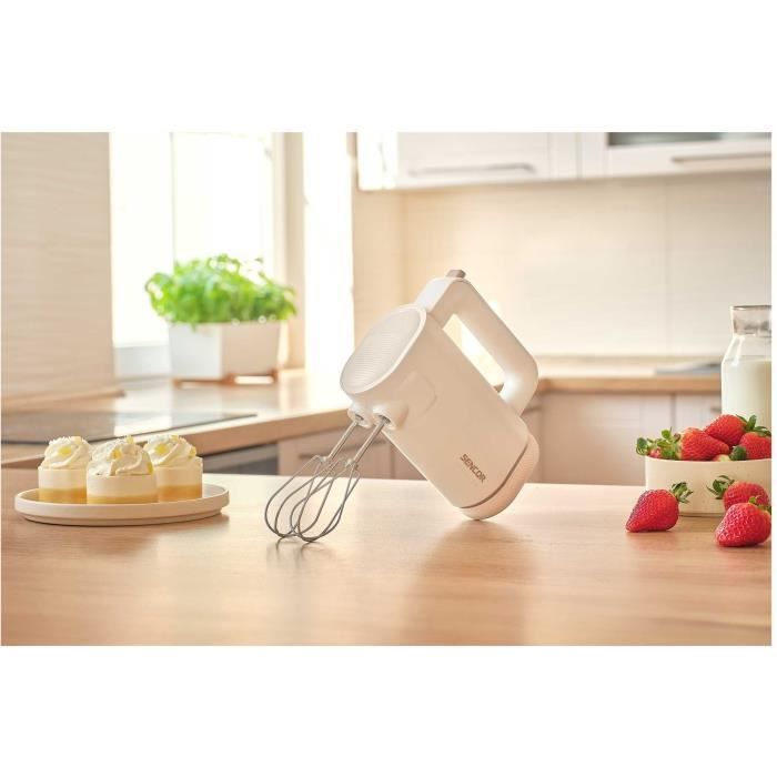 Batteur a main - SENCOR - SHM 9130WH - 8 vitesses - Sans fil - Blanc