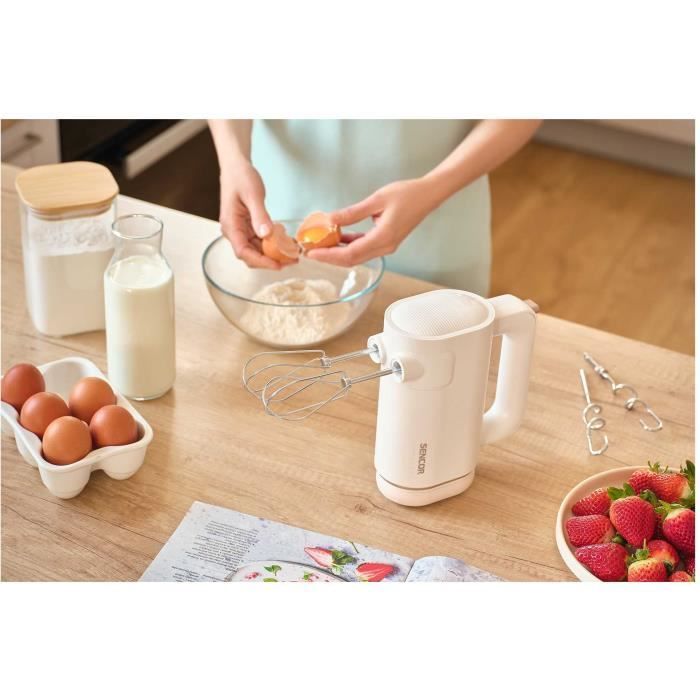Batteur a main - SENCOR - SHM 9130WH - 8 vitesses - Sans fil - Blanc