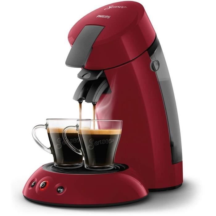 Machine a cafÈ dosette - PHILIPS - SENSEO ORIGINAL HD6553/81 - Booster d'arÙmes - Crema plus - Rouge