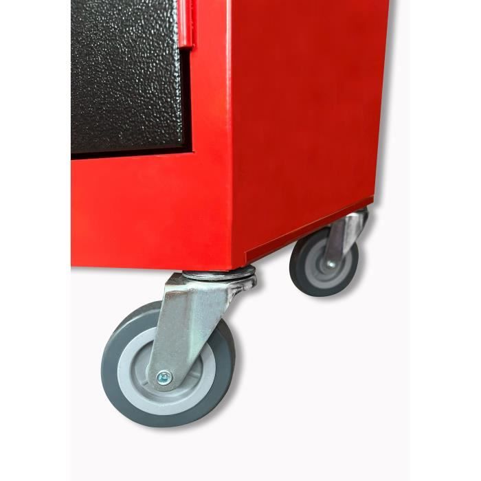 DEFPRO Servante d'atelier 7 tiroirs en métal avec bac de rangement vide