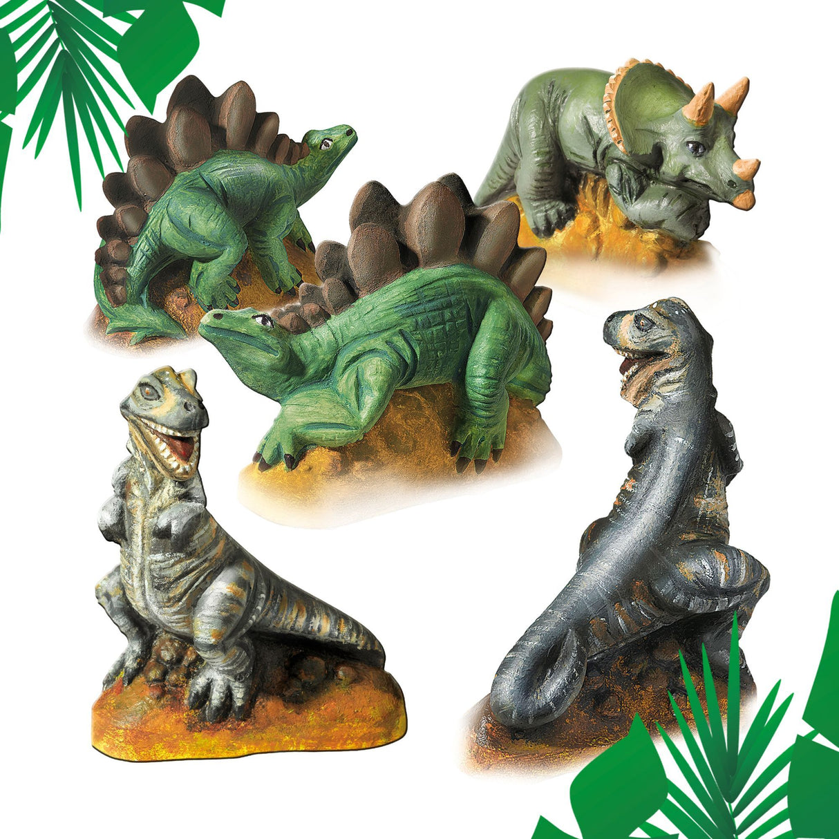 Moulage et peinture - SES CREATIVE - Hobby Blue - Dinosaures - Moules réutilisables - Peinture lavable - Age : 5+