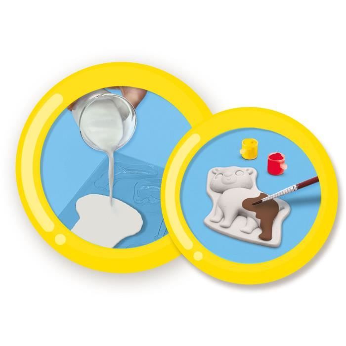 Kit de moulage et peinture - SES CREATIVE - Animaux de la foret - Plastique recyclÈ - a partir de 5 ans - Mixte