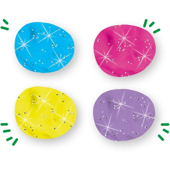 Pâte a modeler Feel good - SES CREATIVE - Dough - Scintillant (4x90gr) - Fabriqué aux Pays-Bas - Activité sensorielle bébé - Age :1+