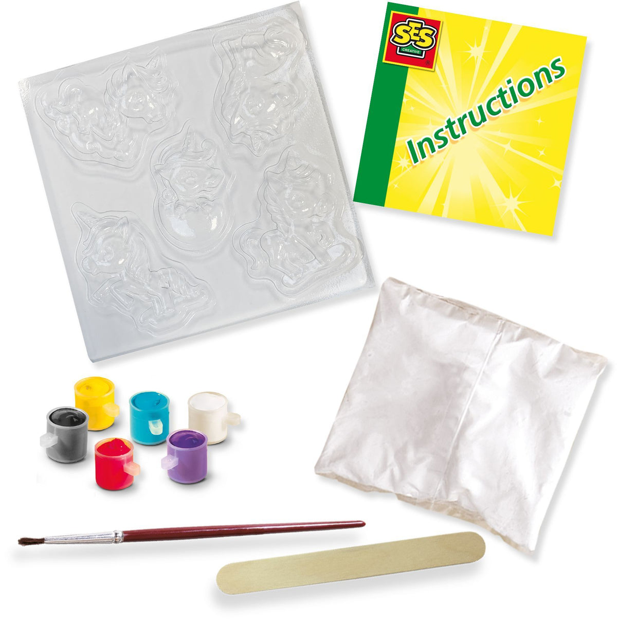 Moulage et peinture - SES CREATIVE - Hobby Pink - Bébé licornes - Activité DIY enfant - Idée cadeau fille - Age : 5+