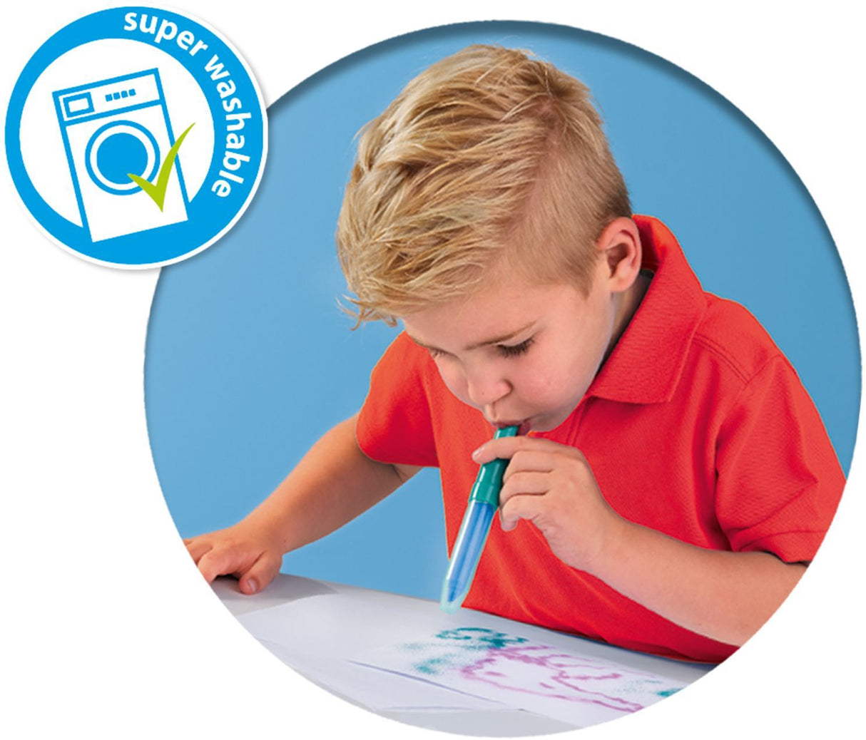 Blow airbrush pens - SES CREATIVE - Colouring and painting - Changement de couleur - Activité manuelle éducative - Age : 5+