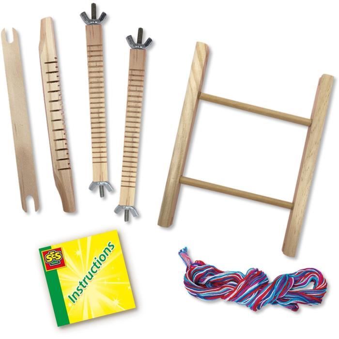 Jeu de Tissage - SES CREATIVE - Hobby - Activité manuelle - Jouet durable fabriqué aux Pays-Bas - Age : 5+