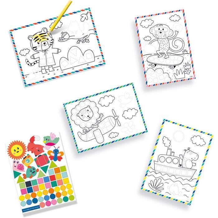 Sac de voyage et activités - SES CREATIVE - Débordant de jeux et d'activités pour les voyages.