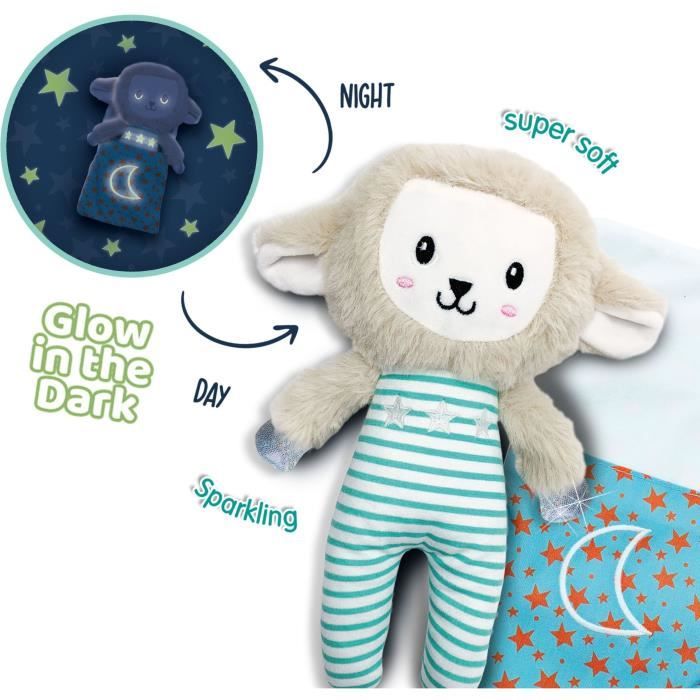 Brebis endormie - Copain phosphorescent pour la nuit - SES CREATIVE