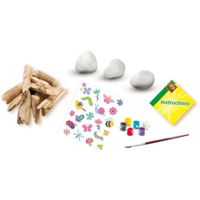 Kit créatif - SES CREATIVE - Décorer les pierres et le bois flotté - Inspiré par la nature