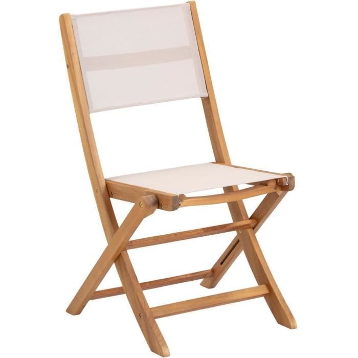 Ensemble repas de jardin en bois d'eucalyptus FSC - BANGGI - 4 personnes