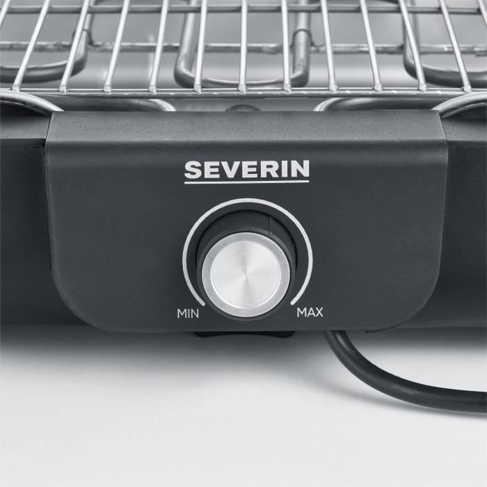 Barbecue électrique SEVERIN - PG8554 - Surface de cuisson 37x29 cm - Thermostat réglable - 2300W