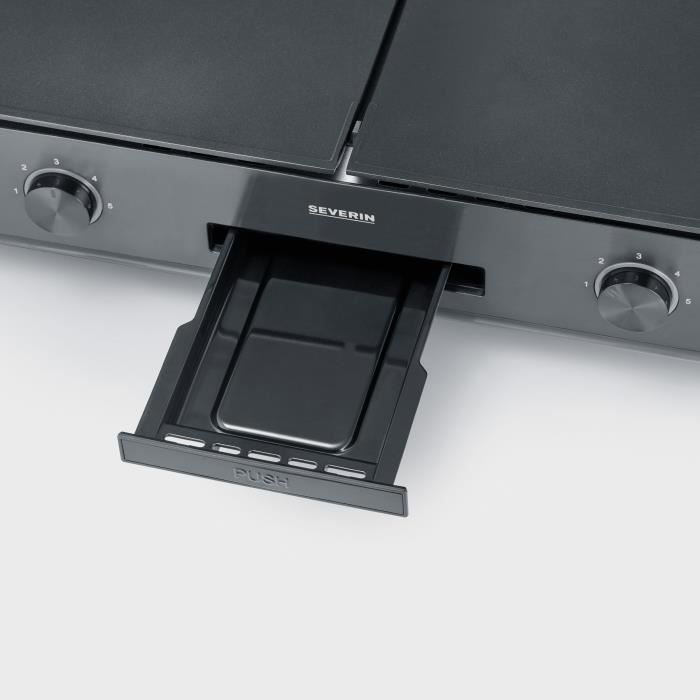 Plancha SEVERIN - PG8569 - Surface de cuisson 48x27cm - Revetement céramique antiadhésif - 2200W