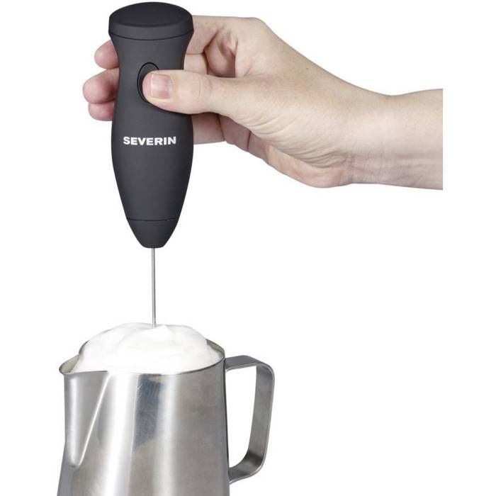 SEVERIN - SM3590 - Émulsionneur de lait compact et maniable - Mousse de lait onctueuse - Piles incluses