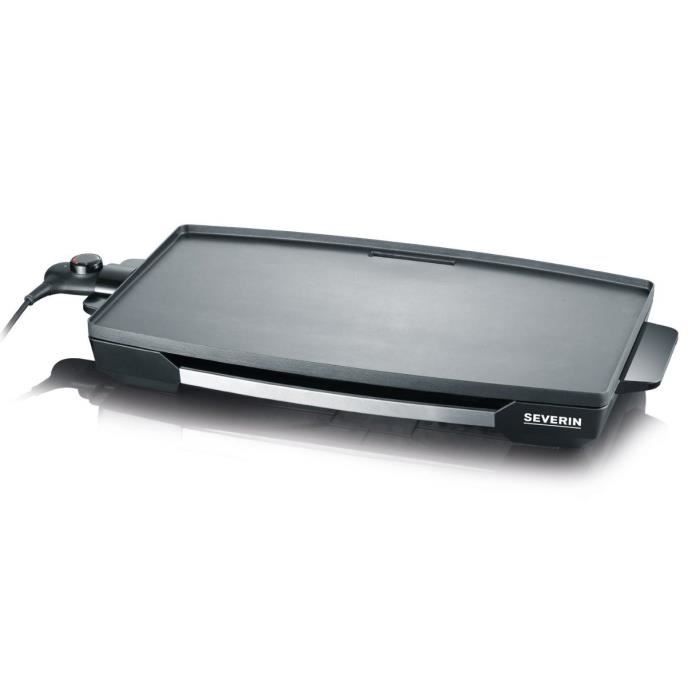 Plancha SEVERIN - KG2397 - Surface cuisson 32,5x59,5cm - Plaque en fonte anti-adhésive - 2200W