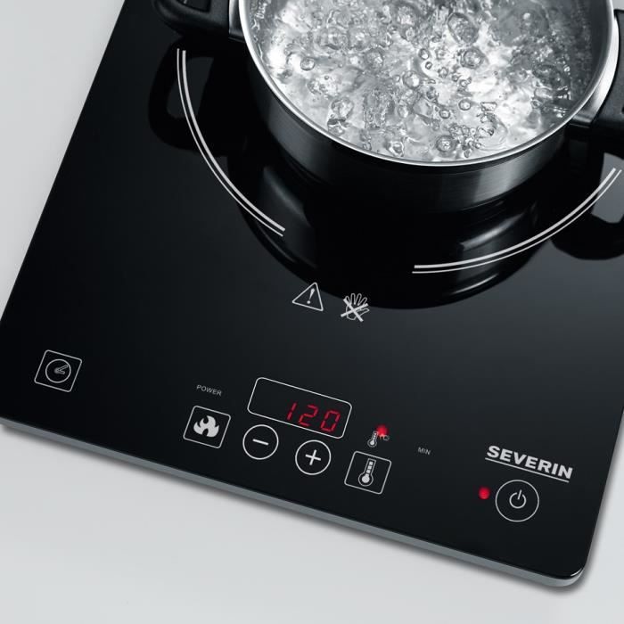 Plaque de cuisson posable SEVERIN - KP1071 - Induction 1 foyer - Jusqu'a 240°C - 2000W
