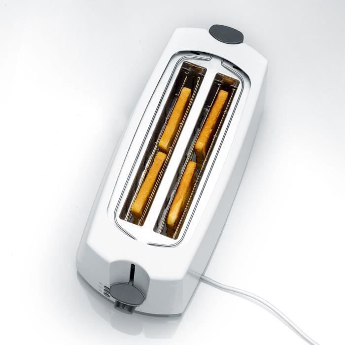 Grille-pain SEVERIN AT2234 - 2 fentes longues pour 4 tranches - Fonction dÈcongÈlation - Support viennoiseries