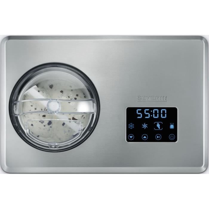 Sorbetiere SEVERIN - EZ7405 - Capacité 2L - Fonction brassage et refroidissement - 180W
