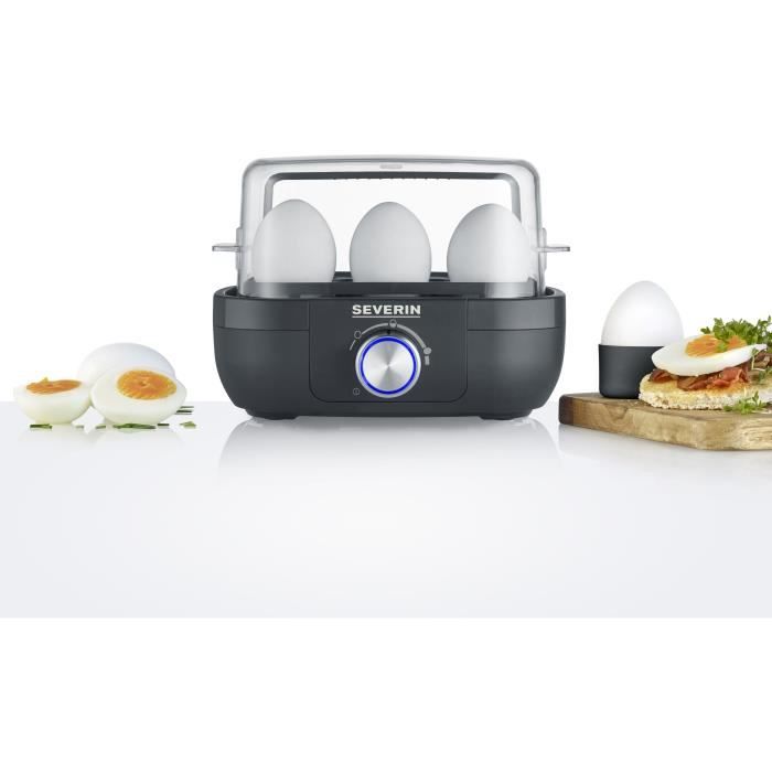 Cuiseur a oeufs SEVERIN - EK3166 - Capacité 6 oeufs - 3 modes de cuisson - 420W