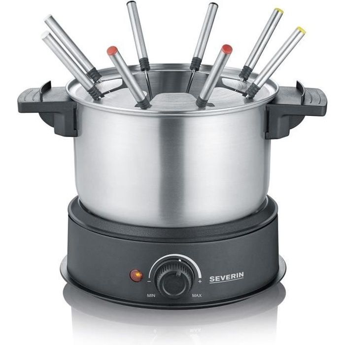 Fondue Èlectrique SEVERIN FO2473 - Caquelon inox amovible - 8 personnes
