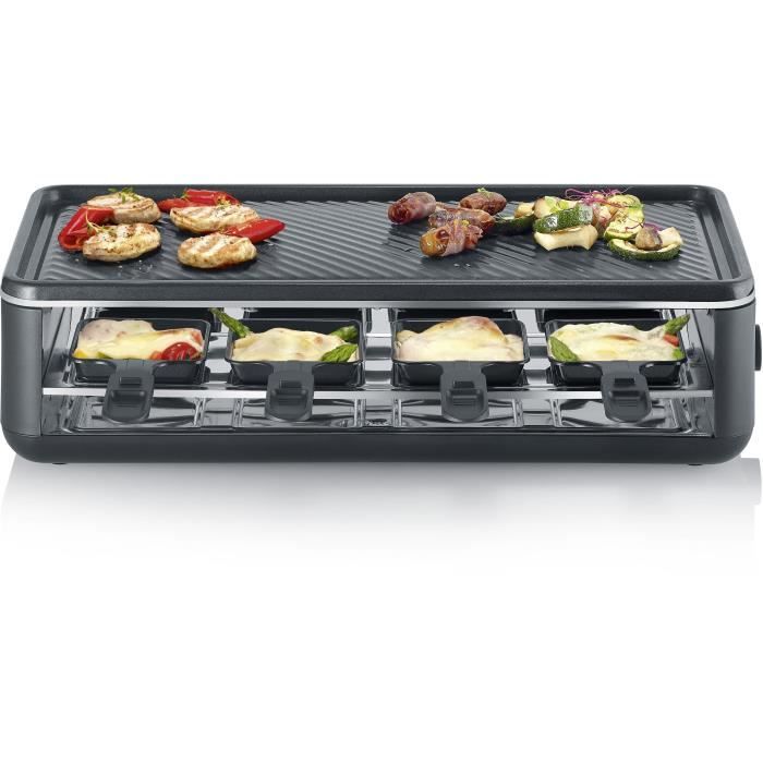 Appareil a raclette SEVERIN - RG2365 - Jusqu'a 8 personnes - Revetement céramique - 1300W