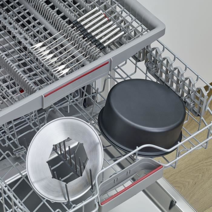 CombinÈ Raclette-Fondue - SEVERIN - RG2347 - 8 pers - Caquelon avec 8 fourchettes et 8 spatules - Noir