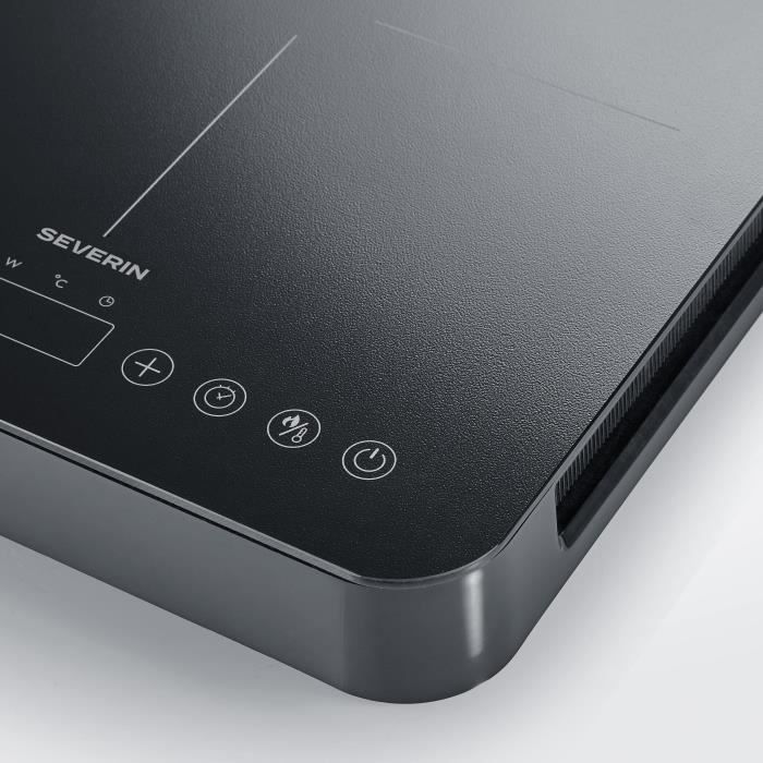 Plaque de cuisson posable SEVERIN - DK9194 - 2 foyers - 10 niveaux de puissance - 3400W