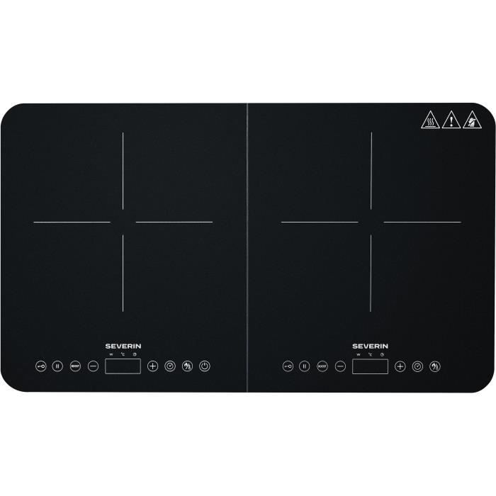Plaque de cuisson posable SEVERIN - DK9194 - 2 foyers - 10 niveaux de puissance - 3400W