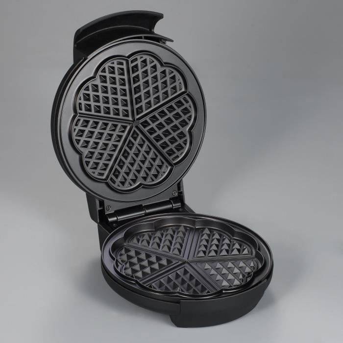 Gaufrier SEVERIN - WA2103 - Plaques forme coeur - Revetement anti-adhésif - 1300w