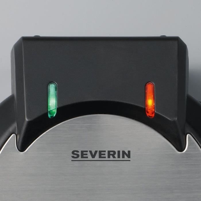 Gaufrier SEVERIN - WA2103 - Plaques forme coeur - Revetement anti-adhésif - 1300w