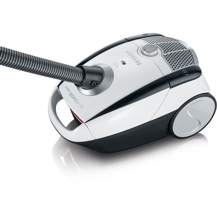 SEVERIN BC7035 Aspirateur avec sac, CapacitÈ du sac microfibre a fermeture hygiÈnique : 2 L, Brosse soft sound + brosse parquet XL