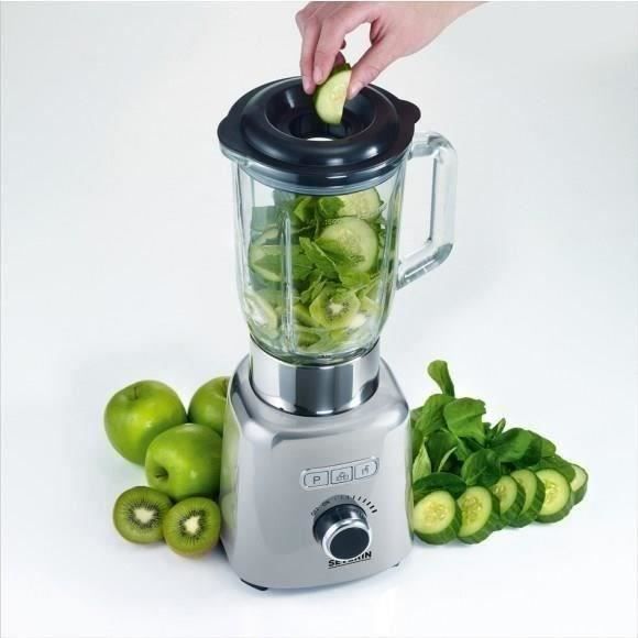 Blender- SEVERIN - SM3710 - 1000 W - Pichet en verre 1,5 L - Inox