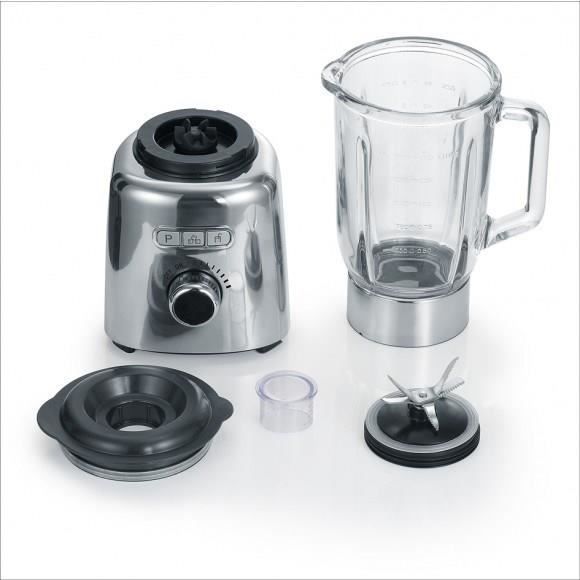 Blender- SEVERIN - SM3710 - 1000 W - Pichet en verre 1,5 L - Inox