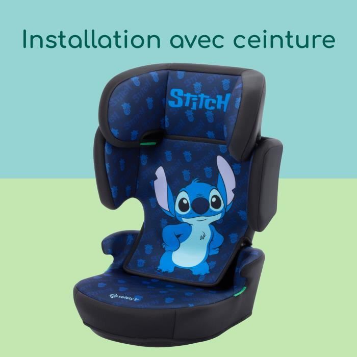 SAFETY 1st Disney© Siege auto Helia i-Safe i-Size Stitch, groupe 2/3, 3,5 ans a 10/12 ans, 15-36kg, Classic Stitch