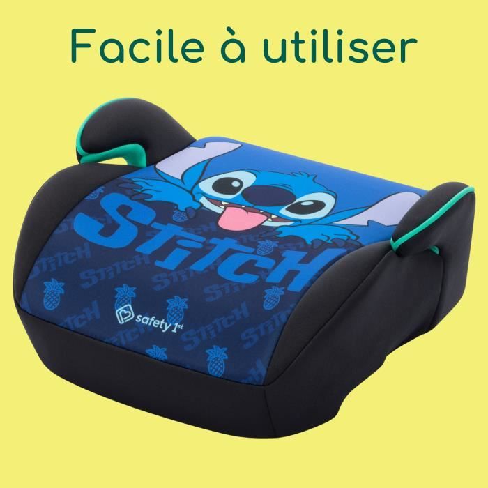 SAFETY 1st Disney© Siege auto réhausseur Star Plus i-Safe Stitch, Groupe 3, ceinturé, de 6 a 10-12 ans (36kg), Classic Stitch