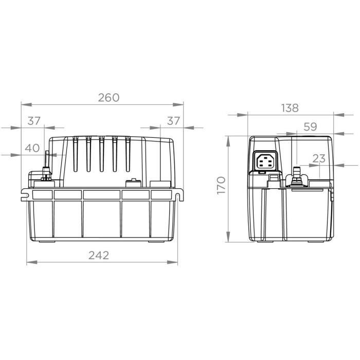 Pompe de relevage de condensats - SFA - Sanicondens Pro V02 - 45 dBA - Chaudiere / Climatisation