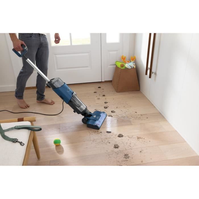 SHARK HydroVac WD100EU - Nettoyeur Filaire sols durs - Brosse rotative antimicrobienne - Aspire et nettoie