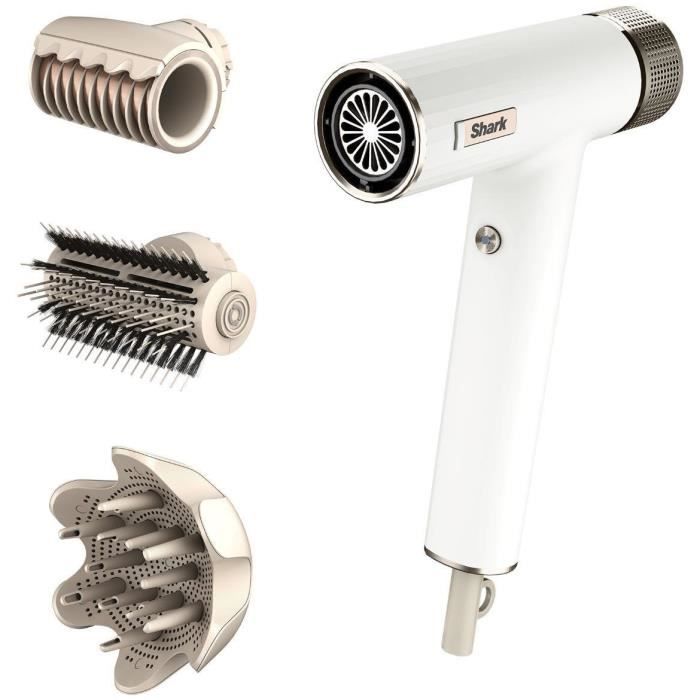Sčche-cheveux - SHARK HD334EU - SpeedStyle - Boucleur & RapidGloss - Pour cheveux lisses et ondulés - Séchage rapide