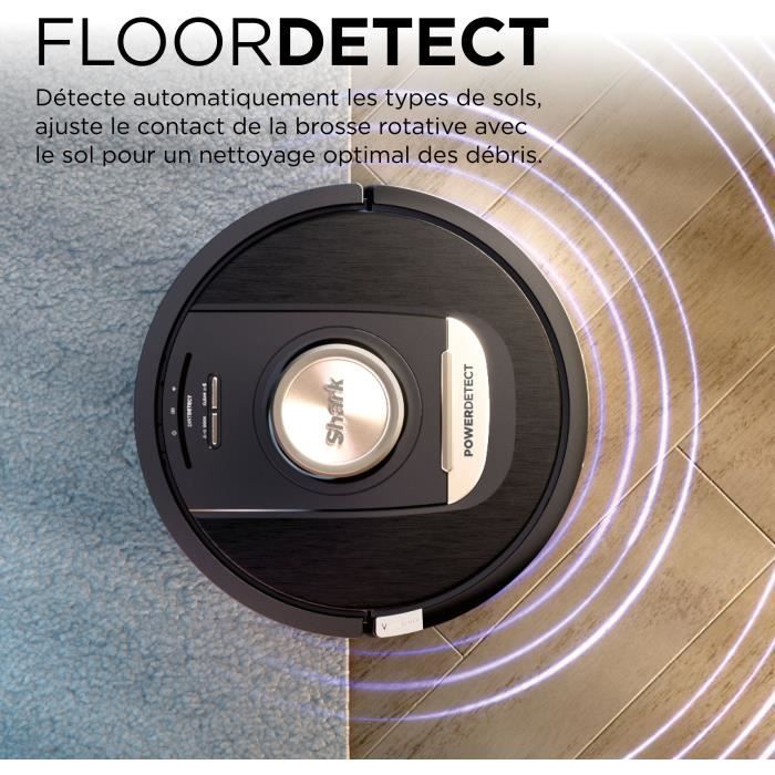 Shark PowerDetect RV2820VEEU - Robot Aspirateur a vidage automatique avec navigation 3D et LiDAR