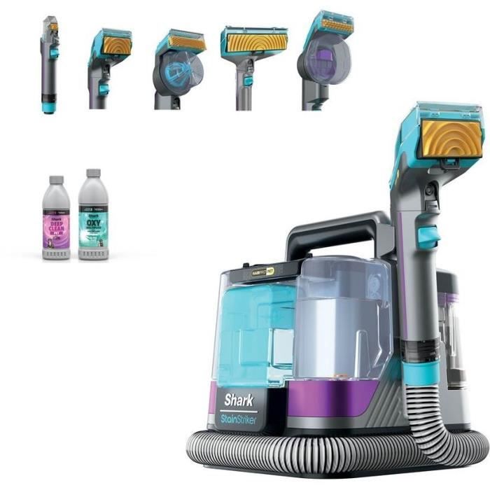SHARK PX250EUT StainStriker Détacheur HairPro Pet - Moquettes, tapis, meubles, escaliers les voitures - 450W - 1,2 L - 1,26 m