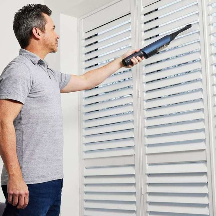 Aspirateur a main - Shark WV270EU - Bleu - Sans sac - Filtre HEPA